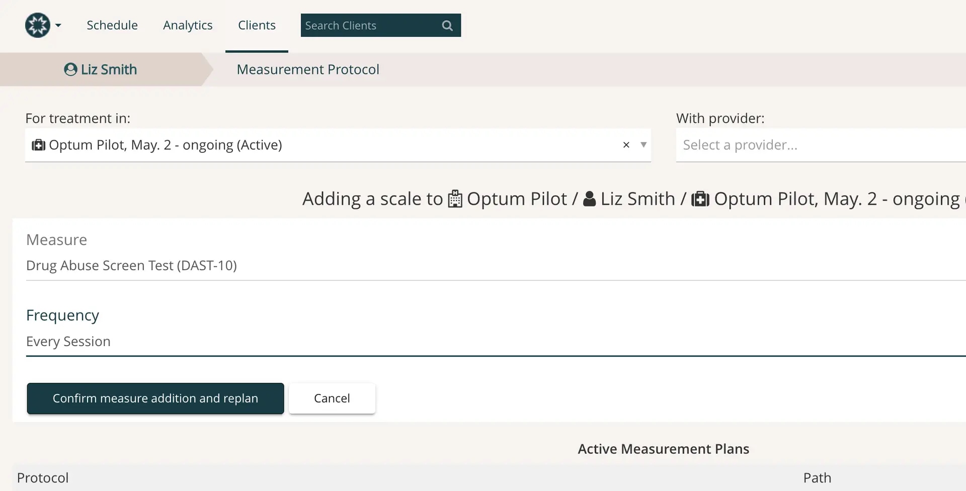 Mirah Measurement Protocol - Adding a scale to Optum Pilot for Liz Smith