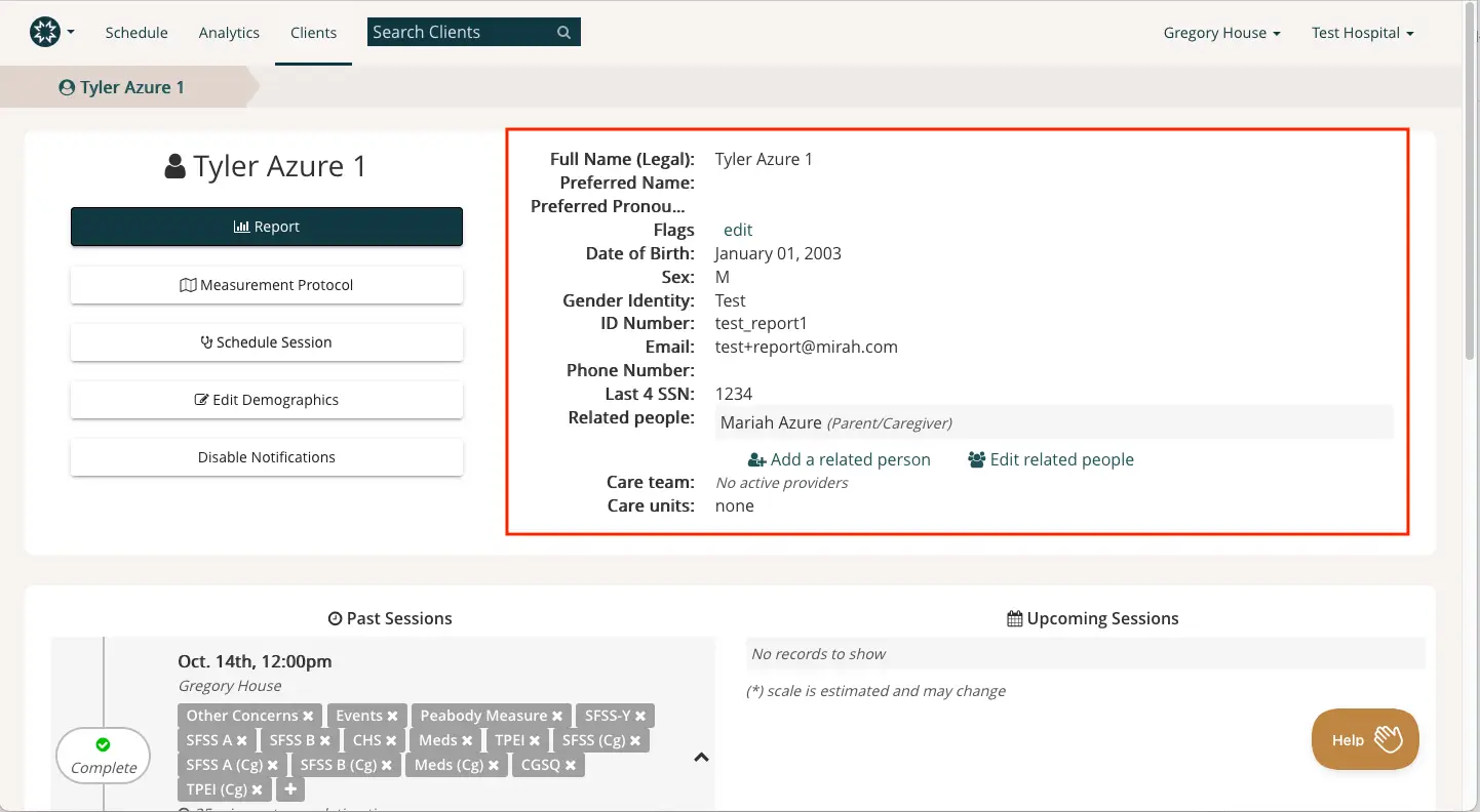 Mirah Measurement-Based Care Client Profile for Tyler Azure 1